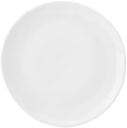 Fitz and Floyd Everyday Organic White Porcelain Appetizer Dessert Plates, Set of 6, 6 Inch - Image 2