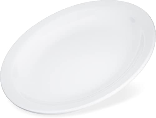 Carlisle FoodService Products Kingline Reusable Plastic Plate Appetizer Plate for Home and Restaurant, Melamine, 5.5 Inches, White, (Pack of 48) - Image 5
