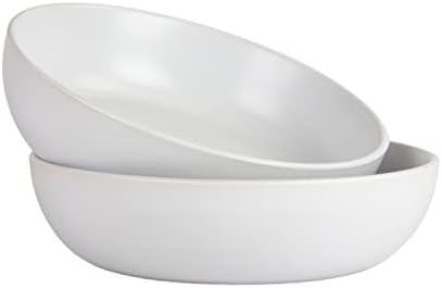 10 Strawberry Street Wazee Matte 9"/48oz Serving Bowl, Set of 2, White by 10StrawberryStreet