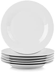 10 Strawberry Street Simply White 7.5" Round Salad Plate, Set of 6 by 10StrawberryStreet