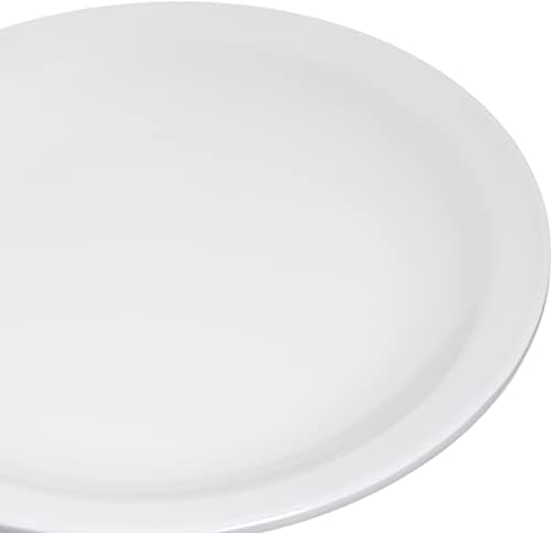 Carlisle FoodService Products Kingline Reusable Plastic Plate Appetizer Plate for Home and Restaurant, Melamine, 5.5 Inches, White, (Pack of 48) - Image 2