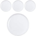 4 Pack Matte Ceramic Dessert Plates, 6 Inch White Appetizer Plates by Unknown
