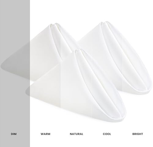 Utopia Home [12 Pack, White] Cloth Napkins 17x17 Inches, 100% Polyester - Image 2