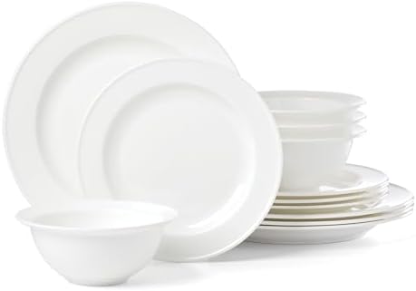 Lenox Studio 1414 Rimmed Bone China 12-Piece Dinnerware Set for 4 by Lenox