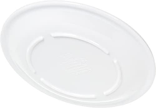 Carlisle FoodService Products Kingline Reusable Plastic Plate Appetizer Plate for Home and Restaurant, Melamine, 5.5 Inches, White, (Pack of 48) - Image 4