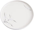 Ceramic Appetizer Plates, 8 Inch Dessert Plates/Salad Plate, Small Dinner Plates for Snacks, Side Dishes, Round Serving Plates (24, White Sakura) by DealbyBox