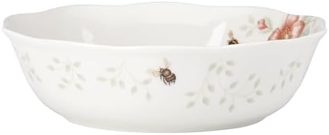 Lenox Butterfly Meadow Porcelain 4-Piece Soup Bowl Set for 4, 32oz - Image 2
