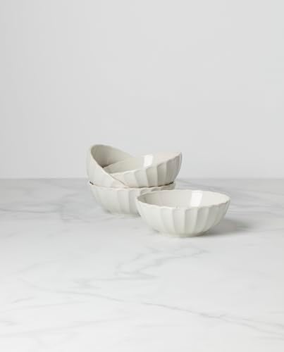 Lenox French Perle Scallop 4-Piece Bowl Set, 4.00 LB, White - Image 3