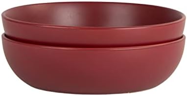 10 Strawberry Street Wazee Matte 9"/48oz Serving Bowl, Set of 2, Red - Image 5
