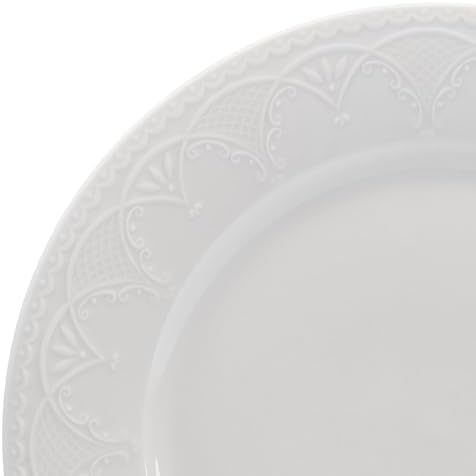 Pfaltzgraff Esmerlda White 24 Piece Plate Bowl Dinnerware Set, Service for 8 - Image 4