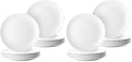 BTaT- White Dinner Plates, 10.5 inch, Set of 12, Restaurant Dishes, White Porcelain Dinner Plates (Pack of 2) by BrewToATea