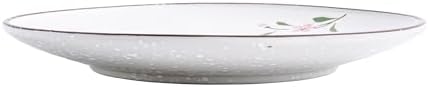 Ceramic Appetizer Plates, 8 Inch Dessert/Salad/Small Dinner Plates for Snacks, Side Dishes, Round Serving (24, Pink Sakura B) - Image 3