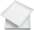 Ceramic Square Dinner Plates,7.7 Inch Square Serving Plate for Steak, Pasta, Salad, Snacks, Dessert, Appetizer Plates-Set of 4 by KITCHENLESTARaddsmorebeautifulcolourstoyourlife