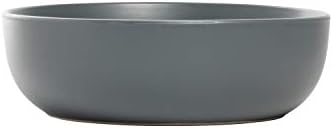 10 Strawberry Street Wazee Matte Coupe Dinnerware, Bowl, Charcoal, Set of 6 - Image 2