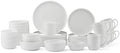 Mikasa Samantha 40-Piece Bone China Dinnerware Set, Service for 8, White - Dinner Plates, Salad Plates, Cereal Bowls, Fruit Bowls and Mugs, Dishwasher and Microwave Safe by Mikasa