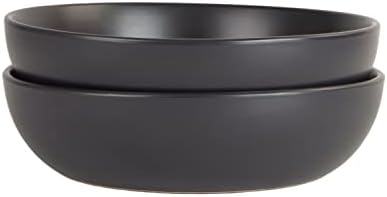 10 Strawberry Street Wazee Matte 9"/48oz Serving Bowl, Set of 2, Black - Image 5