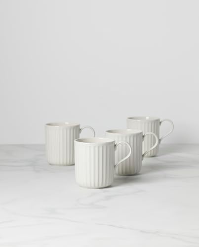 Lenox 893549 French Perle Scallop 4-Piece Mug Set - Image 3