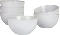 10 Strawberry Street Wazee Matte 5.5"/16oz Cereal Bowl, Set of 6, White by 10StrawberryStreet