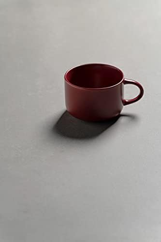 10 Strawberry Street Wazee Matte 4.75"/22 oz Oversized Mug, Set of 6, Red - Image 5