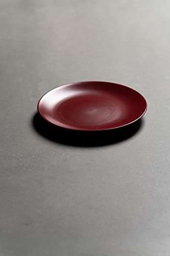 10 Strawberry Street Wazee Matte 8.25" Coupe Salad Plate, Set of 6, Red - Image 5