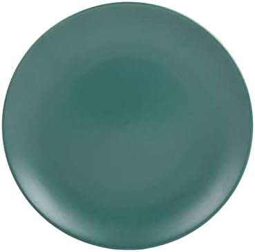 10 Strawberry Street Wazee Matte 8.25" Coupe Salad Plate, Set of 6, Emerald Green - Image 4