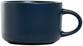 10 Strawberry Street Wazee Matte 4.75"/22 oz Oversized Mug, Set of 6, Midnight Blue - Image 5