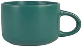 10 Strawberry Street Wazee Matte 4.75"/22 oz Oversized Mug, Set of 6, Emerald Green - Image 4