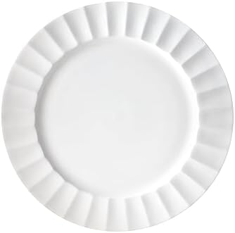 Everyday White by Fitz and Floyd Nevaeh Fluted 16 Piece Dinnerware Set, Service for 4 - Image 7