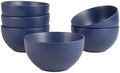 10 Strawberry Street Wazee Matte 5.5"/16oz Cereal Bowl, Set of 6, Midnight Blue by 10StrawberryStreet