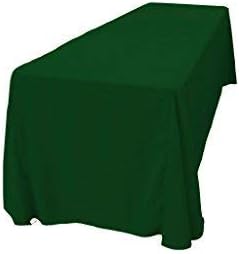 LA Linen Polyester Poplin Washable Rectangular Tablecloth, Stain and Wrinkle Resistant Table Cover Fabric Table Cloth for Dinning, Kitchen, Party, Holiday 90 by 156-Inch, Hunter Green 90 in x 156 in