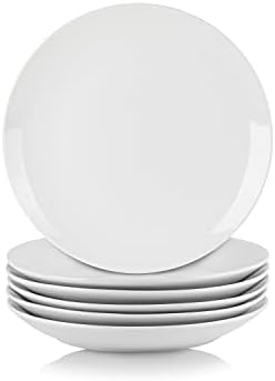 10 Strawberry Street Simply White 7.5" Coupe Salad Plate, Set of 6 by 10StrawberryStreet