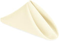 Hiasan Cloth Napkins Set of 6, 20 x 20 Inch, Champagne by Hiasan