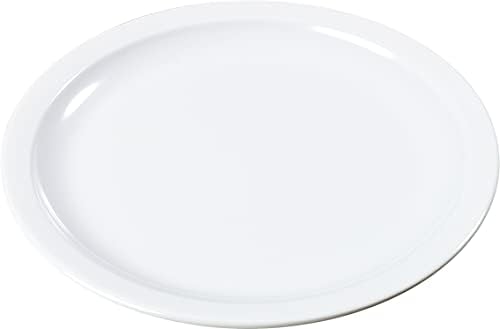 Carlisle FoodService Products Kingline Reusable Plastic Plate Appetizer Plate for Home and Restaurant, Melamine, 5.5 Inches, White, (Pack of 48) - Image 6