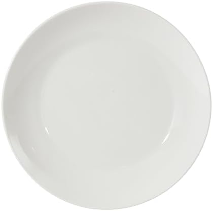 Gibson Home Summit View 17-Piece Porcelain Plates and Bowls Set W/Metal Rack - Plates, Bowls & Mugs Dinnerware Set for 4 - White - Image 5