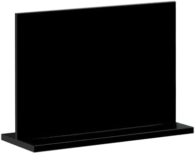 10 Pack Black Rectangle Acrylic Signs With Stand, 3.5x2.7 Inch Blank Black Acrylic Sign with Base, DIY Buffet Food Table Sign Place Cards for Wedding Party Event - Image 2