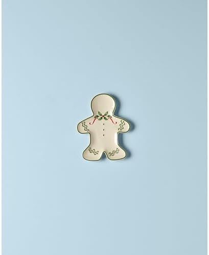 Lenox Holiday Gingerbread Man Christmas Accent Plate, Appetizer Plate - Image 2