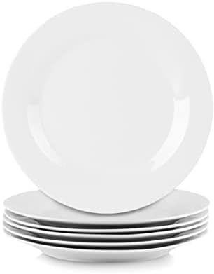10 Strawberry Street Simply White 10.5" Round Dinner Plate, Set of 6 by 10StrawberryStreet
