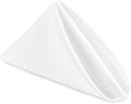 Hiasan Cloth Napkins Set of 12, 20 x 20 Inch, White by Hiasan