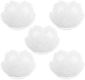 WHJY White Cherry Blossom Dish Set, Cute Pink Ceramic Plates, Sauce/Seasoning Dish, Sushi Dishes, Soy Dipping Bowl, Dessert, Appetizer Plates, Serving Dish for Kitchen Home – Set of 5 by WHJY