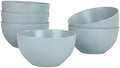 10 Strawberry Street Wazee Matte 5.5"/16oz Cereal Bowl, Set of 6, Mineral Blue by 10StrawberryStreet