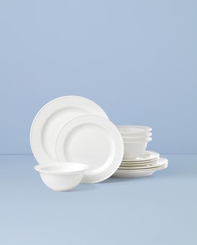 Lenox Studio 1414 Rimmed Bone China 12-Piece Dinnerware Set for 4 - Image 6