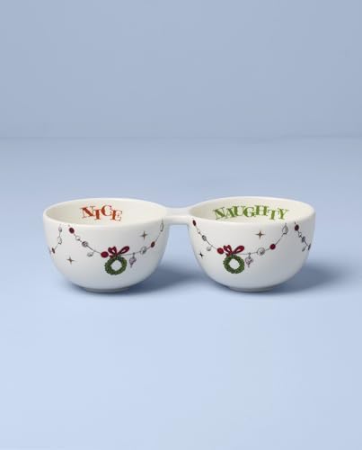 Lenox Merry Grinchmas Porcelain Double Christmas Dip Bowl - Image 2