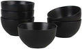 10 Strawberry Street Wazee Matte 5.5"/16oz Cereal Bowl, Set of 6, Black by 10StrawberryStreet