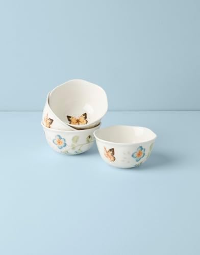 Lenox Butterfly Meadow Porcelain 12oz Dessert Bowl Set for 4 (4-Piece) - Image 3