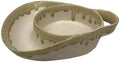 Soup and Side Bowl Plate Ceramic, Chip and Dip Divided Bowls, Anti-Soggy Cereal Bowl Bread Dipping Bowls Plates for Salad Breakfast, and Sandwich Ideal for Home and Restaurant (apricot)