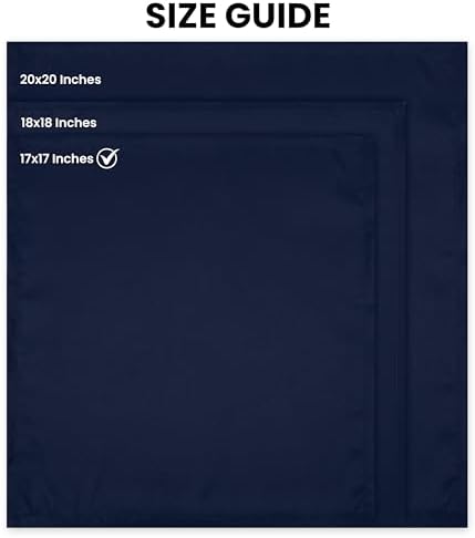 Utopia Home [24 Pack, Navy Blue] Cloth Napkins 17x17 Inches, 100% Polyester - Image 2