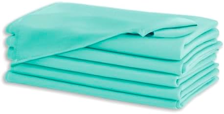 Hiasan Cloth Napkins Set of 6, 20 x 20 Inch, Aqua - Image 2