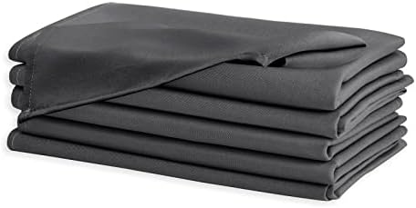 Hiasan Cloth Napkins Set of 6, 20 x 20 Inch, Grey - Image 2