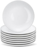 8 Pcs Porcelain Dessert Plates, Round Small White Plates, 6 Inch by RAIHOMKIT