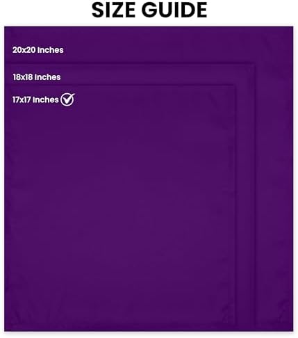 Utopia Home [24 Pack, Purple] Cloth Napkins 17x17 Inches, 100% Polyester - Image 2